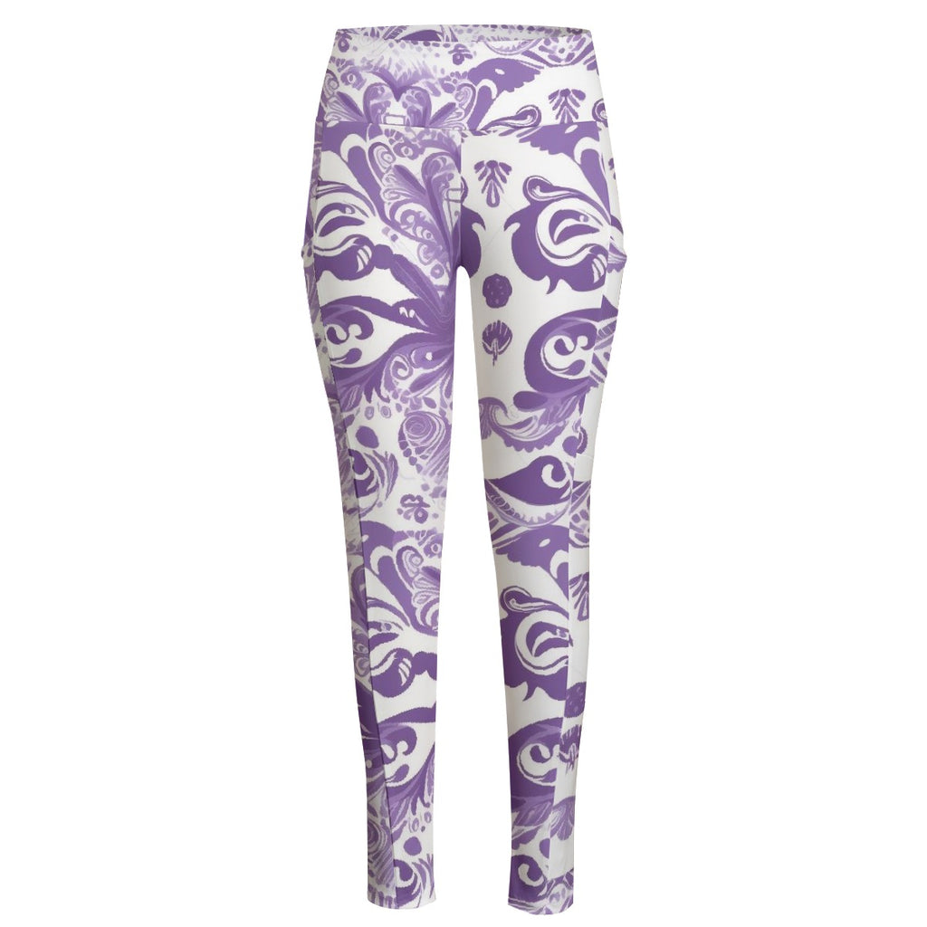 All-Over Print Women's High Waist Leggings With Side Pocket