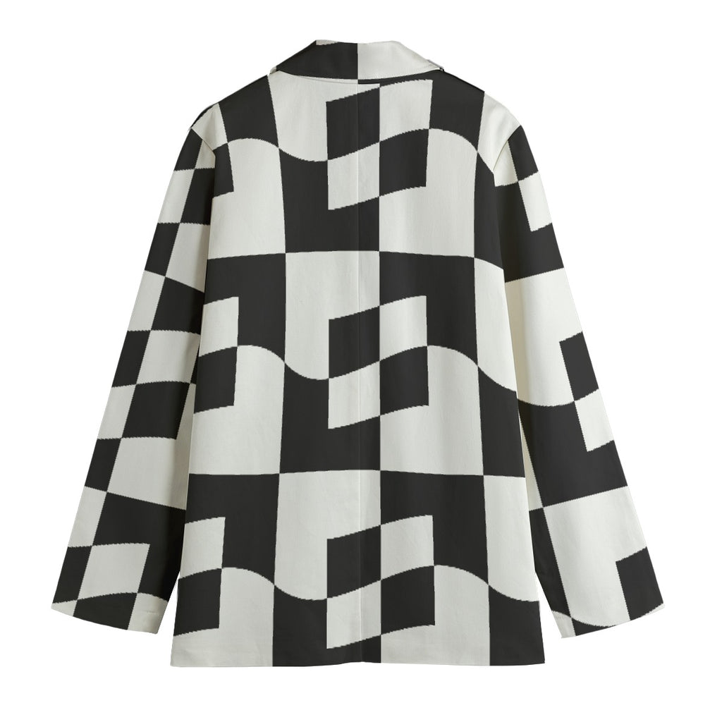 All-Over Print Women's Leisure Blazer | 245GSM Cotton
