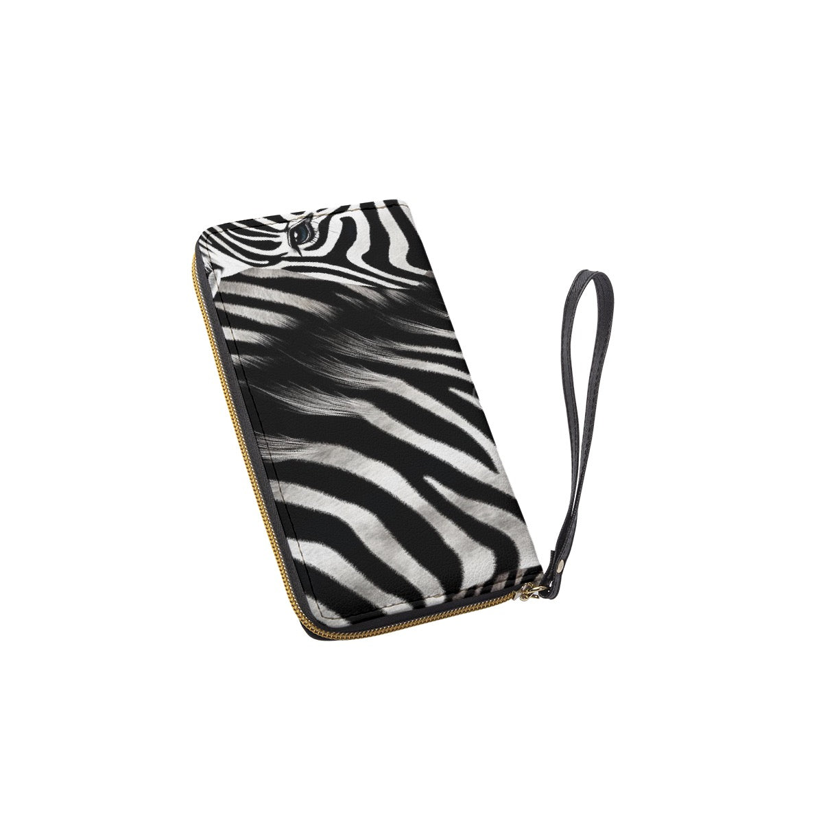 Long Wallet With Black Hand Strap