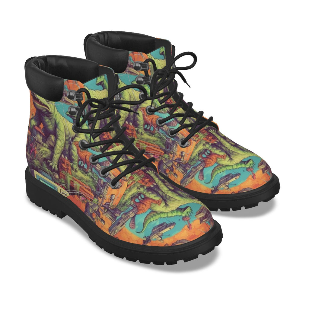 All-Over Print Men's Short Boots