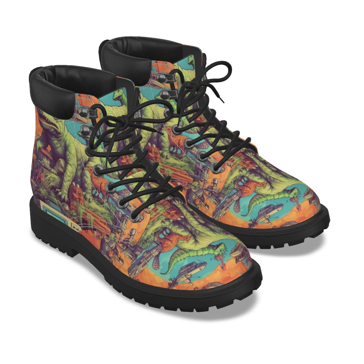 All-Over Print Men's Short Boots