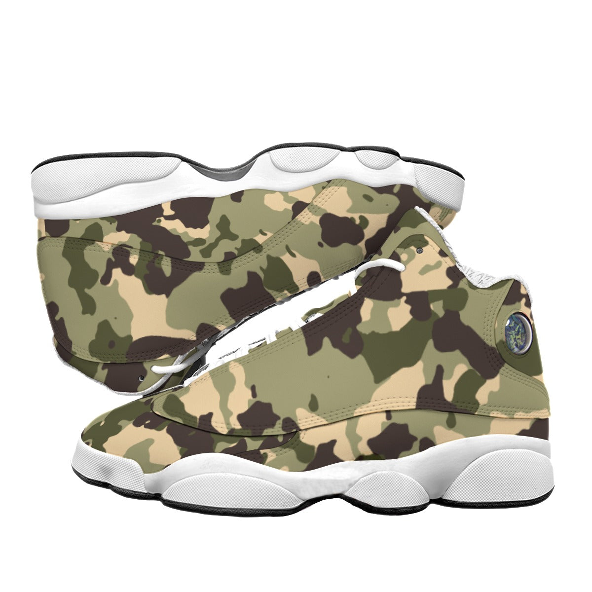 Men's Curved Basketball Shoes With Thick Soles