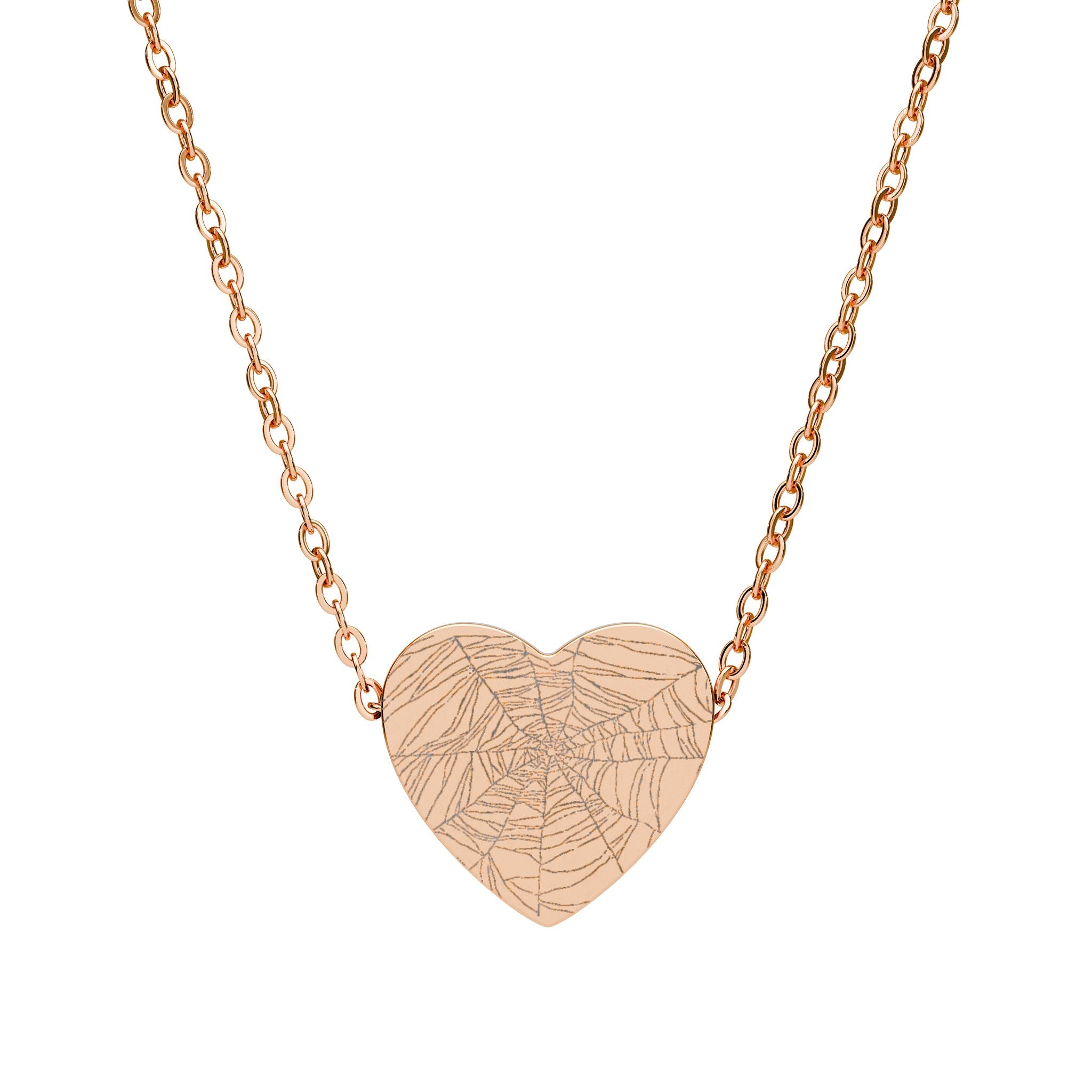 Engravable Heart Necklace — Personalized Sterling Silver or Black Pendant Gift